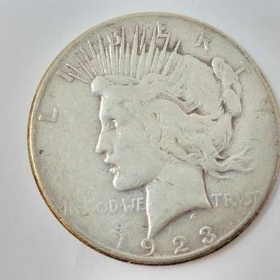 #1300 â€¢ (1)1923 Silver Peace Dollar

