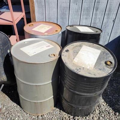 #80055 â€¢ (4) EMPTY Kerosene 55 Gallon Tanks
