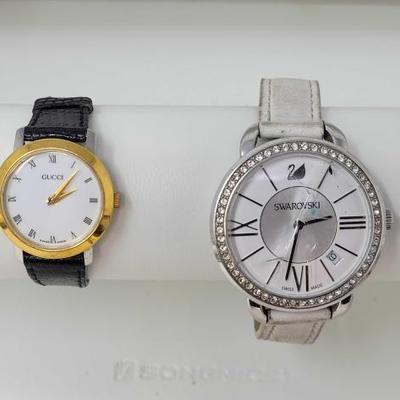 #1104 â€¢ Gucci and Swarovski Women's Watches
