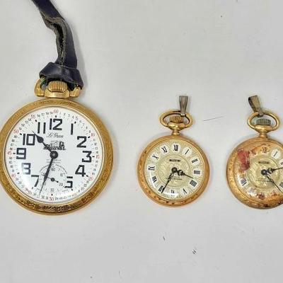 #1110 â€¢ (3) Pocket Watches
