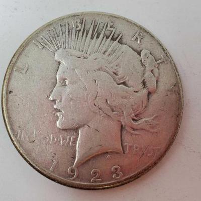 #1300 â€¢ (1)1923 Silver Peace Dollar
