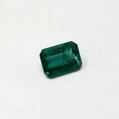 #990 â€¢ .77 Carat Octagonal Step Cut Emerald
