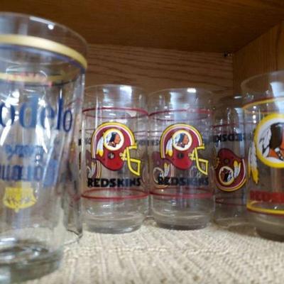 Redskin And Pint Glasses