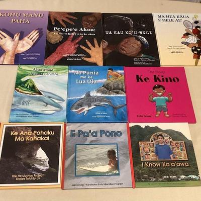 MMF182 Ten Childrenâ€™s Hawaiian Hardcover Books