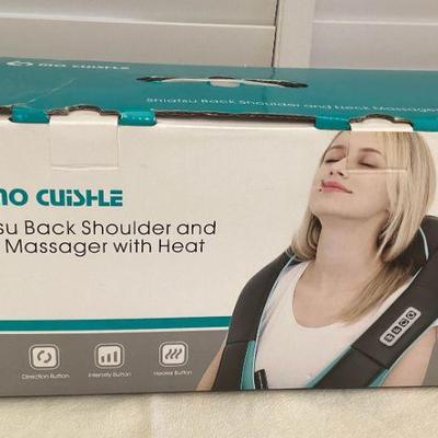 MMF155 Mo Cuishle Shiatsu Back Shoulder & Neck Massager With Heat New