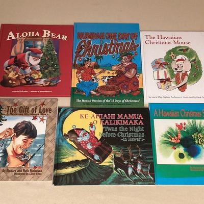 MMF136 Six Hardcover Hawaiian Christmas Childrenâ€™s Books