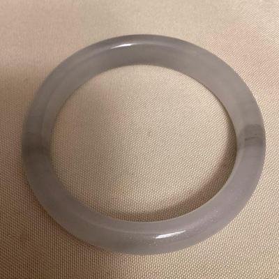 MMF122 Polished Stone Bangle Bracelet New