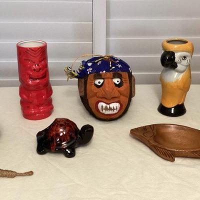 MMF018 Curio Glass Float, Tiki Mugs, Coconut Pirate & More!