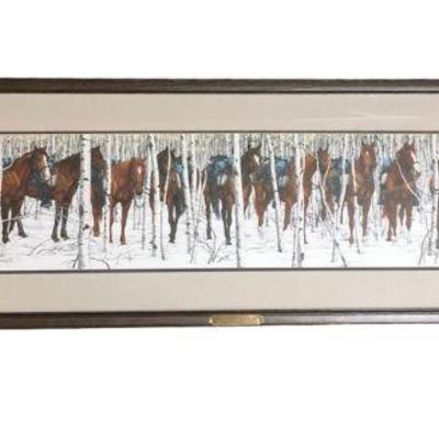 "Two Indian Horses" BEV DOOLITTLE Signed & Numbered Lithograph