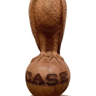 Carved Wood CASE Eagle Advertisement Statue
