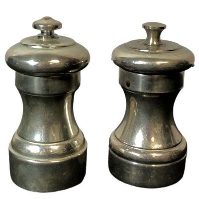 French Sterling Silver Salt and Pepper Grinders