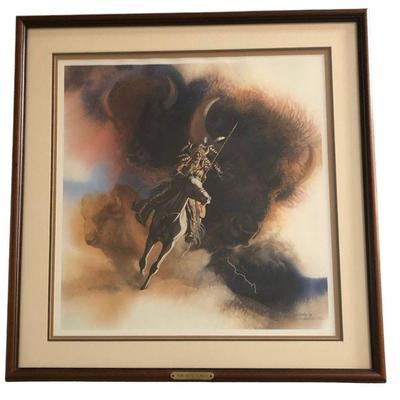 "Runs with Thunder" BEV DOOLITTLE Signed & Numbered Lithograph