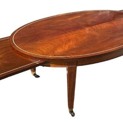 BAKER Furniture Sheraton Parlor Coffee Table w/ Expanding Trays