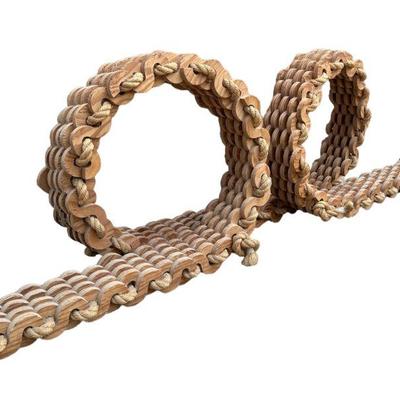 Teak & Rope Firewood Holder