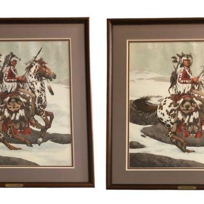 "Guardian Spirit" BEV DOOLITTLE Signed & Numbered, 2 Perspectives Lithographs