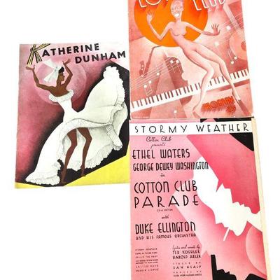 Rare Cotton Club Programs, Handbills & Sheet Music