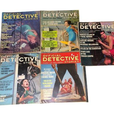 Collection Pulp Fiction Detective Magazines 1965