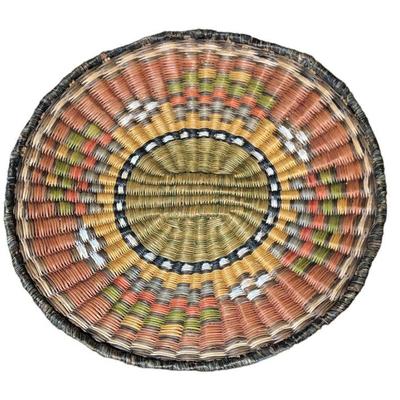 HOPI American Indian Wicker Tray