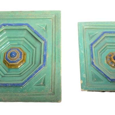 2 Terracotta Architectural Building Fragments