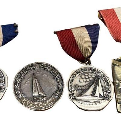 Collection Mostly Sterling Silver Yachting and Regatta Medals