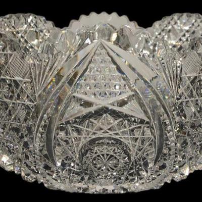 American Brilliant Cut Glass Crystal Bowl
