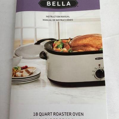 WIII338 Bella 18 Quart Roaster Oven	Product has never been out of the box!
