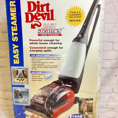WIII949 Dirt Devil Steam Cleaner	Easy Steamer by Dirt Devil in unopened box, model CE 7100. Â Untested.
