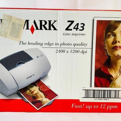 WIII341 Lexmark Z43 Color Jet Printer	Box has not been opened.
