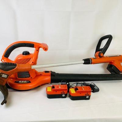 KALU331 Black & Decker Blower, Weed Trimmer With Batteries	Includes a Inswood drill. Â  All pieces work - see videos.
