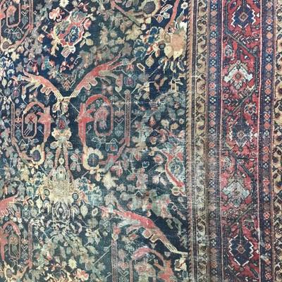 antique handwoven rug $550
8 1/2 X12'