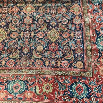 antique handwoven rug $689
15 X7'