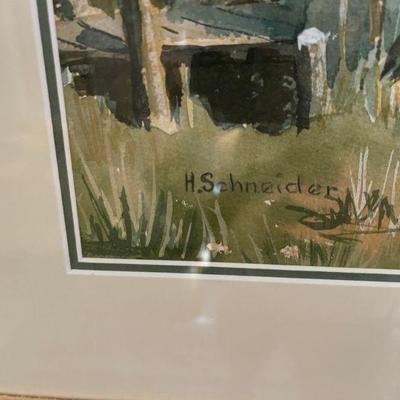 H. Schneider signed art 