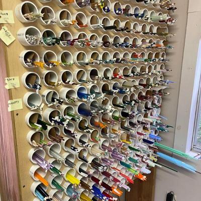 Glass rods, glass artist stock complete inventory - available for presale, priced @ $350 Glass only