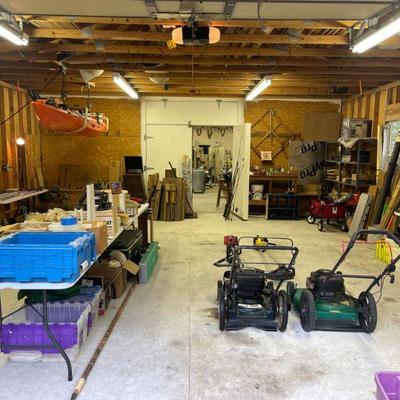 Huge pole barn full of tools