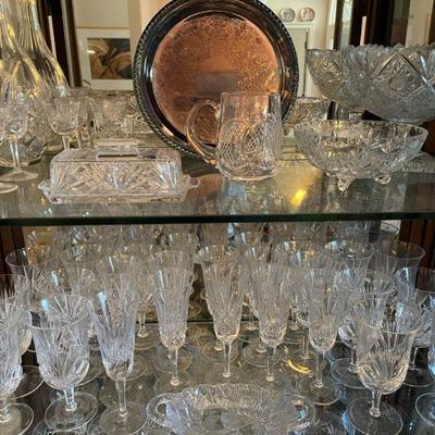 Nice selection of quality crystal glassware 