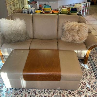 Ekornes "stressless" reclining couch-  available for presale, priced @ $750