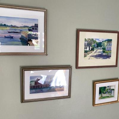 Various Signed art ~ Listed Rockport  artist