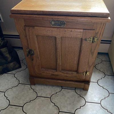 One of 2 Solid Oak Cabinets