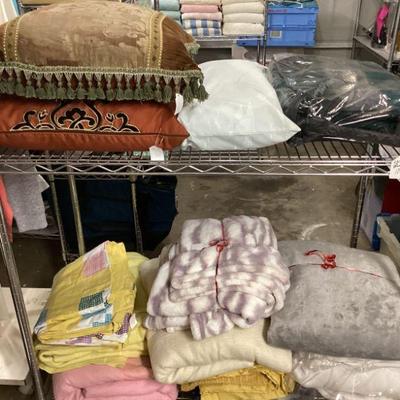 pillows, electric & reg blankets