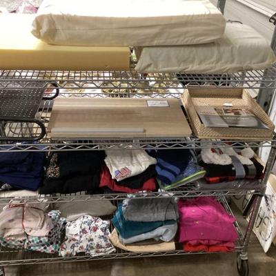 Pillows, clothes