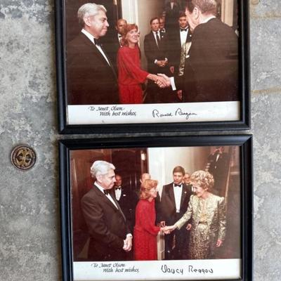 Signed Reagan Photos & Coin