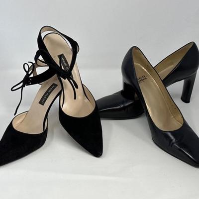 Two Pair Black Heels- Charles Jourdan 9.5 & Anne Klein 9