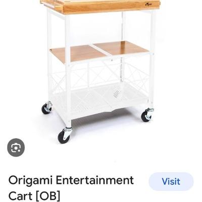 NIB Origami Entertainment Cart