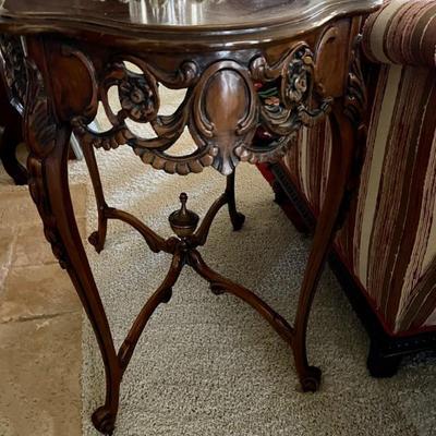 Antique table ornate 