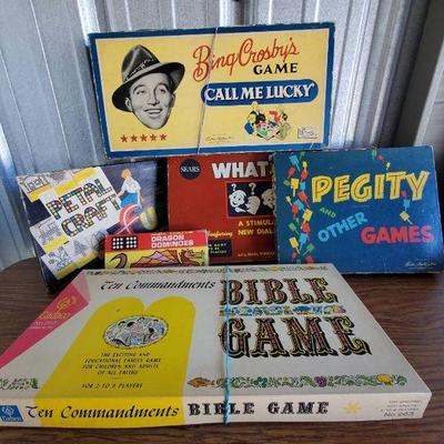 (6) Board Games (Featuring Bing Crosby Game)
