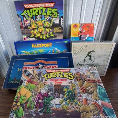 (5) Board Game Lot (Including Ninja Turtles)
