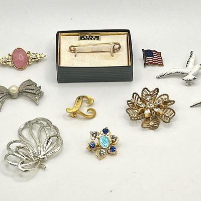 Brooches Incl 12K Gold GF, Mamselle & Barclay
