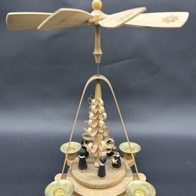 German Style 4-Candle Wooden Christmas Pyramid