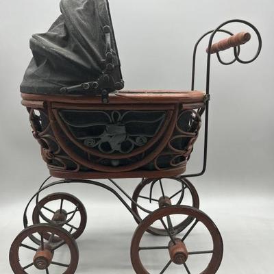 Antique Style Baby Doll Buggy, 18in Tall