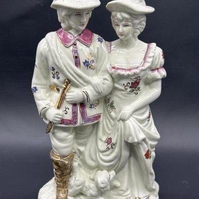 Vintage Limoges Porcelain Victorian Gallant Couple